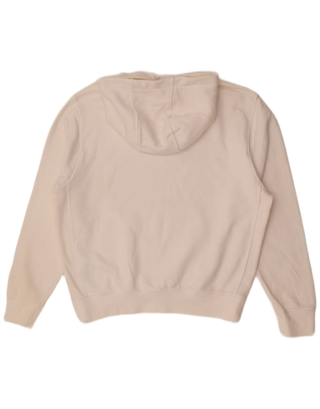 Maglione con cappuccio grafico NIKE da uomo in cotone bianco medio