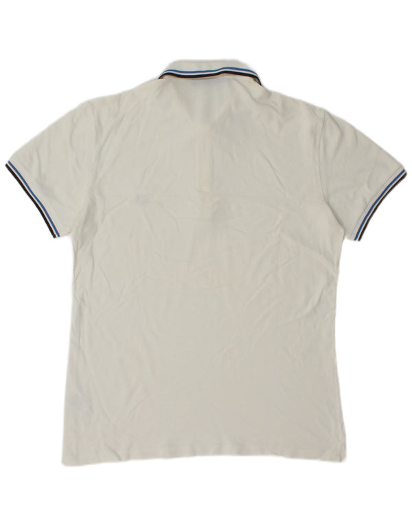 Polo da uomo FRED PERRY grande in cotone bianco