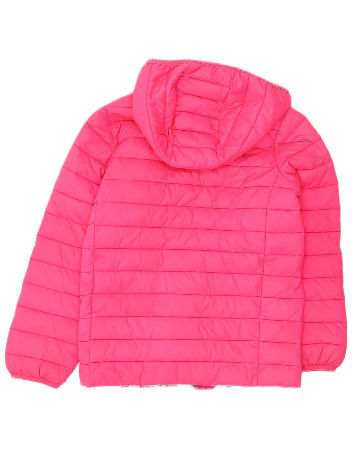Giubbotto imbottito con cappuccio per bambina Joules 9-10 anni rosa in poliammide