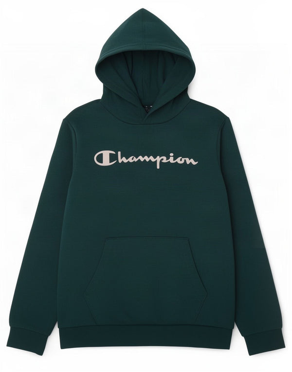 Maglione con cappuccio grafico da ragazzo Champion 11-12 anni Grande Verde