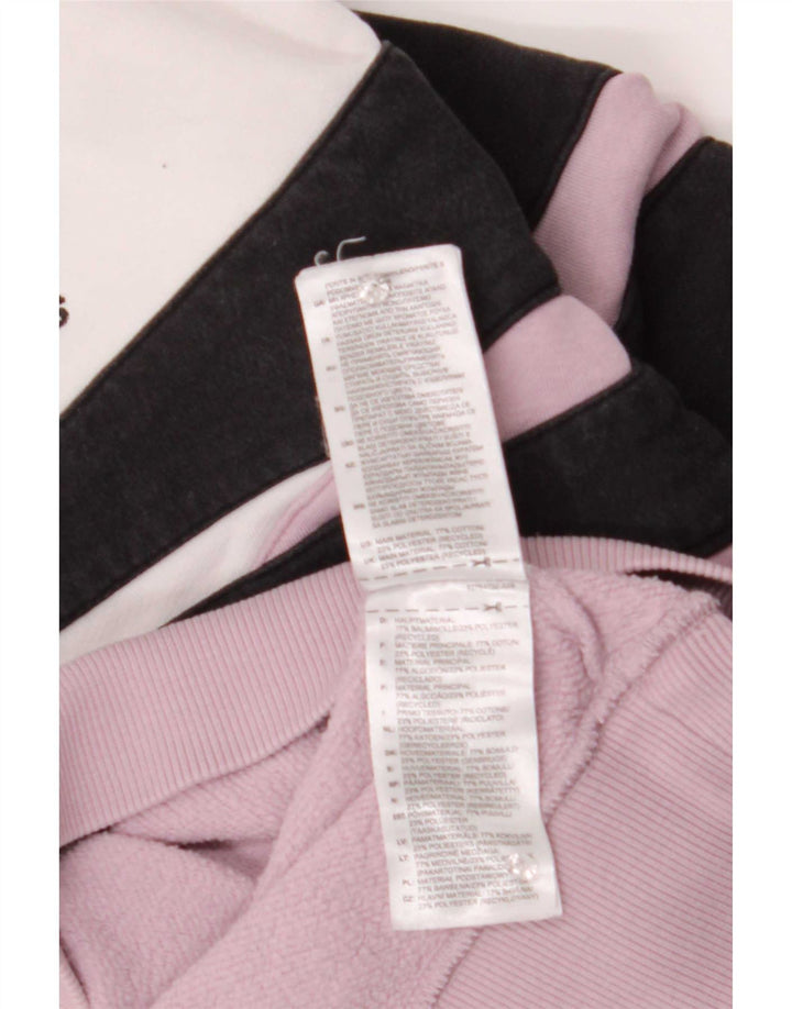 Felpa oversize da donna Adidas Jumper UK 14 Medium Pink Colourblock