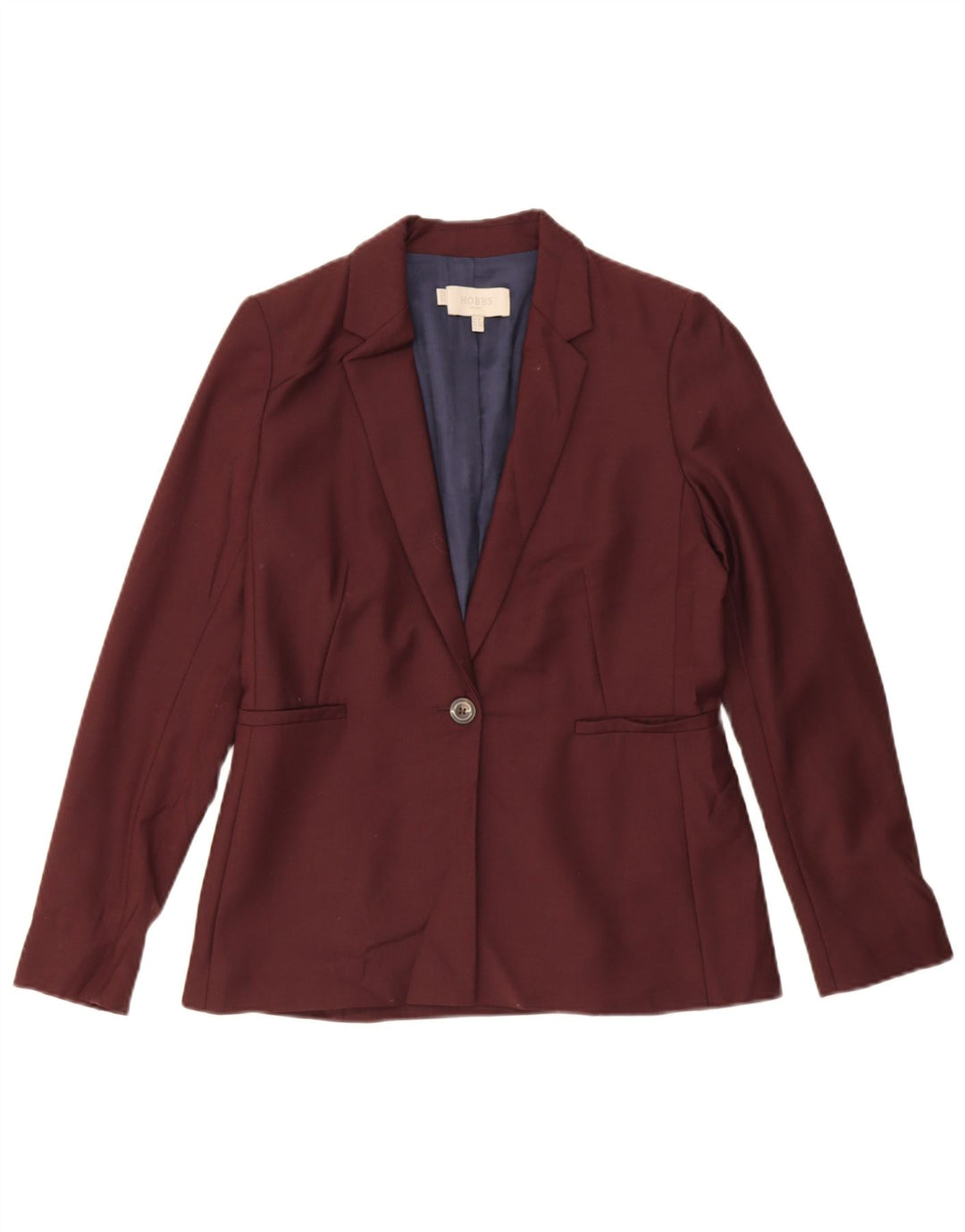 Giacca blazer da donna a 1 bottone Hobbs UK 10 piccola bordeaux in poliestere