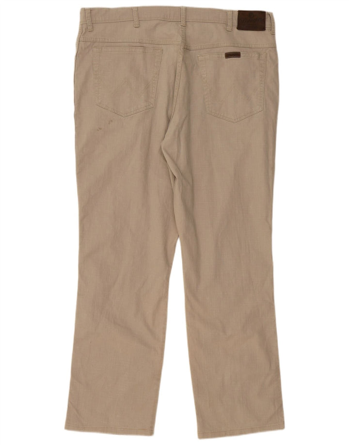 Pantaloni casual dritti da uomo vestibilità regolare WRANGLER W40 L32 cotone beige