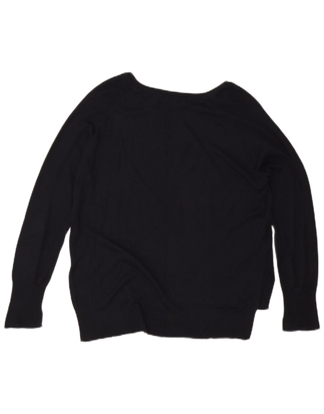 Maglione maglione con scollo a barca da donna Zara UK 16 grande blu navy