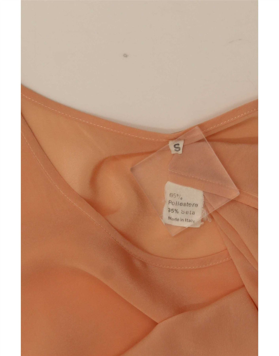Canotta vintage da donna UK 10 piccola in poliestere rosa