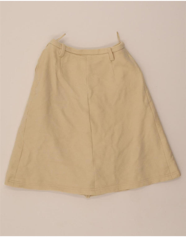 BOGNER Womens A-Line Skirt W28 Medium Yellow