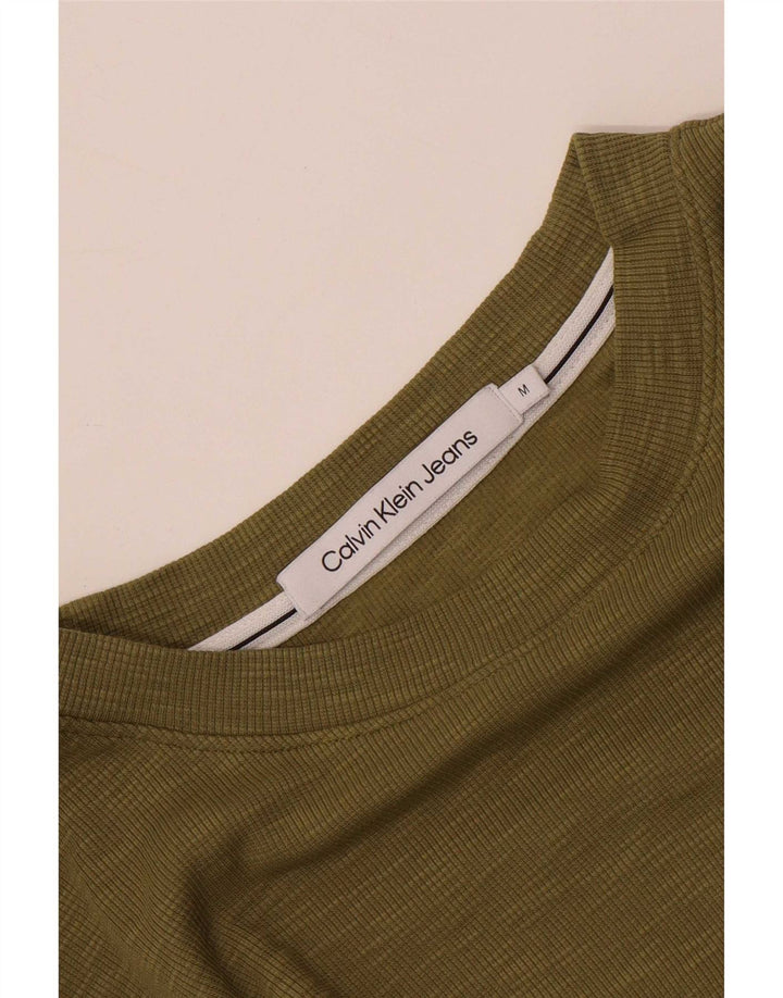 T-shirt da uomo Calvin Klein Top color kaki medio