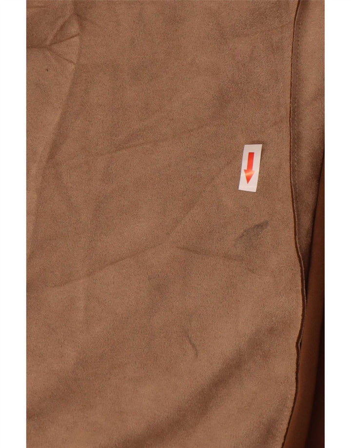 Soprabito aperto da donna Zara UK 18 XL poliestere marrone