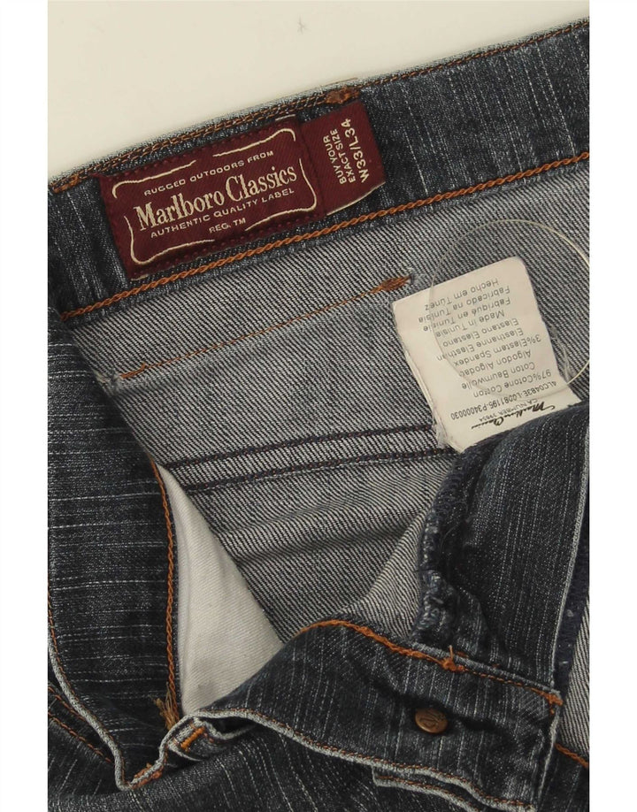 Jeans dritti da uomo Marlboro Classics W33 L31 cotone blu