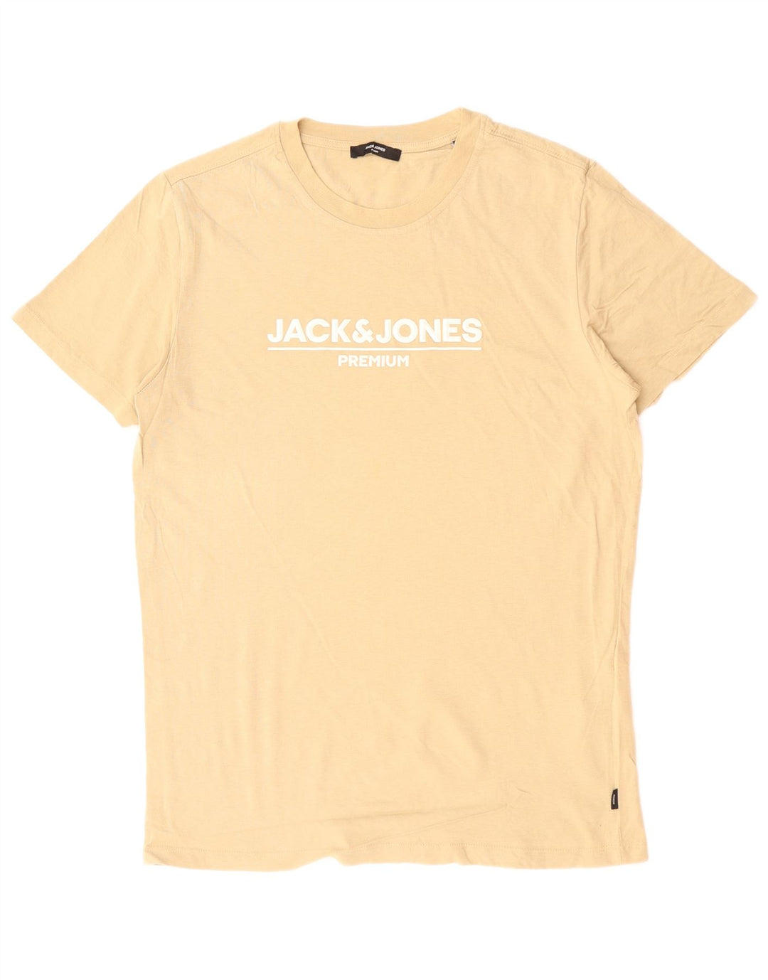 JACK & JONES T-shirt grafica da uomo in cotone beige medio
