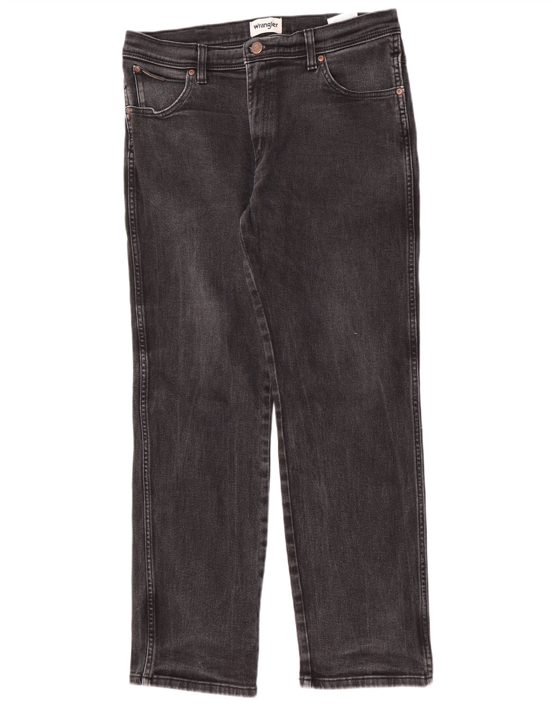 Jeans dritti da uomo Wrangler Texas W34 L30 cotone grigio