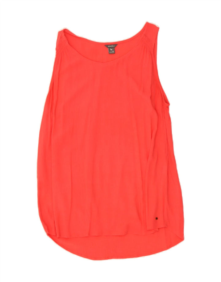 EDDIE BAUER Womens Sleeveless Blouse Top UK 12 Medium Red Rayon Vintage Eddie Bauer and Second-Hand Eddie Bauer from Messina Hembry 