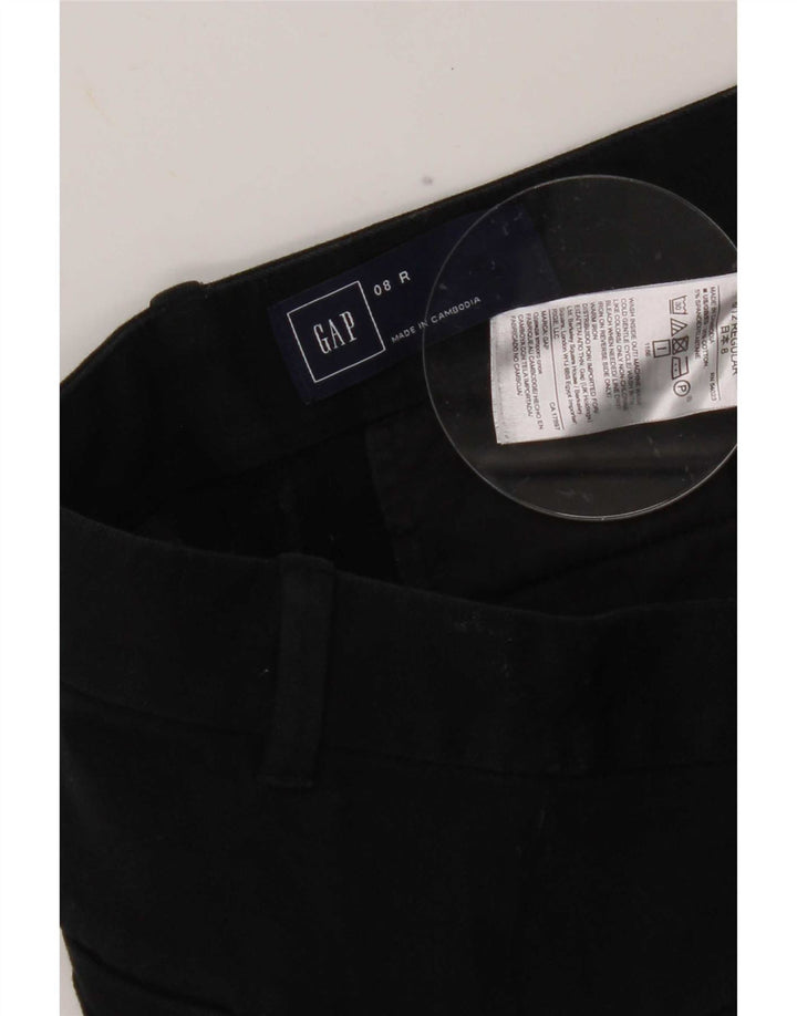 Pantaloni corti slim da donna Gap US 8 medi W30 L25 cotone nero