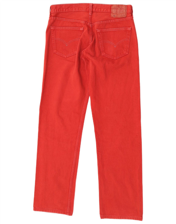 Levi's Uomo 501 Jeans dritti W34 L32 Cotone rosso