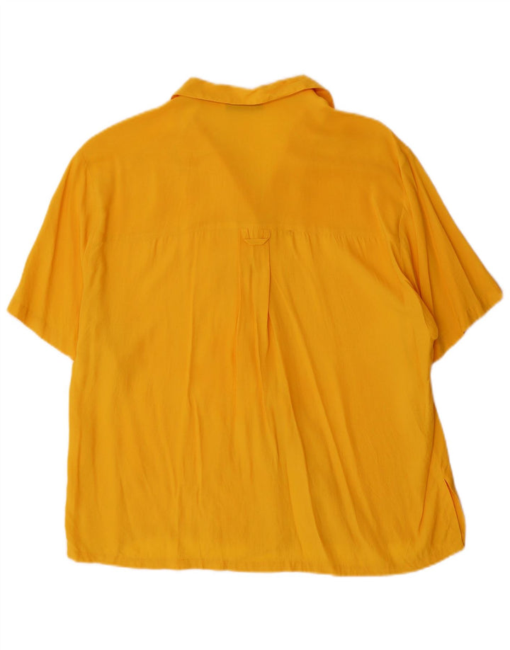 Camicia a maniche corte da donna Marcello Cioni IT 42 Giallo medio