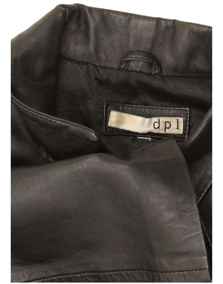 Giacca in pelle da donna DPL UK 12 media nera