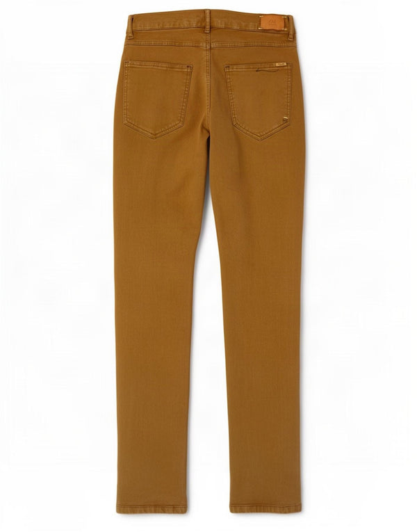 Pantaloni casual skinny da uomo Zara EU 36 XS W29 L31 Cotone marrone