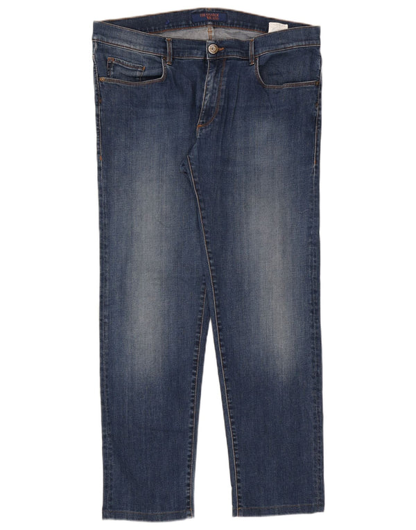 Jeans Slim Uomo Trussardi IT 52 XL W36 L29 Blu Cotone