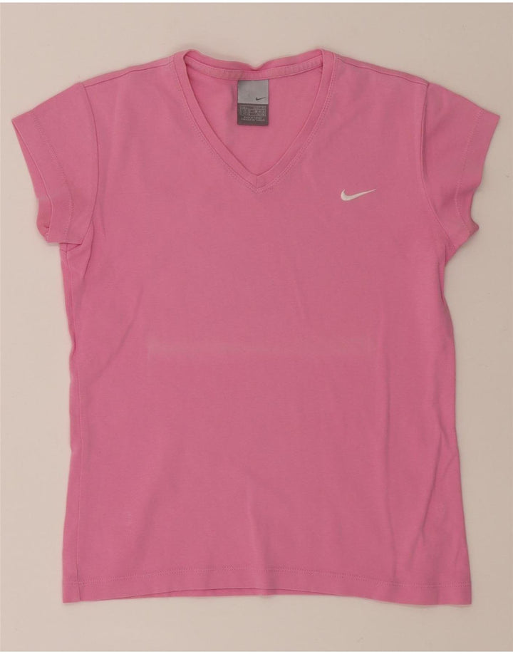 NIKE Womens T-Shirt Top UK 14/16 Large Pink Vintage Nike and Second-Hand Nike from Messina Hembry 