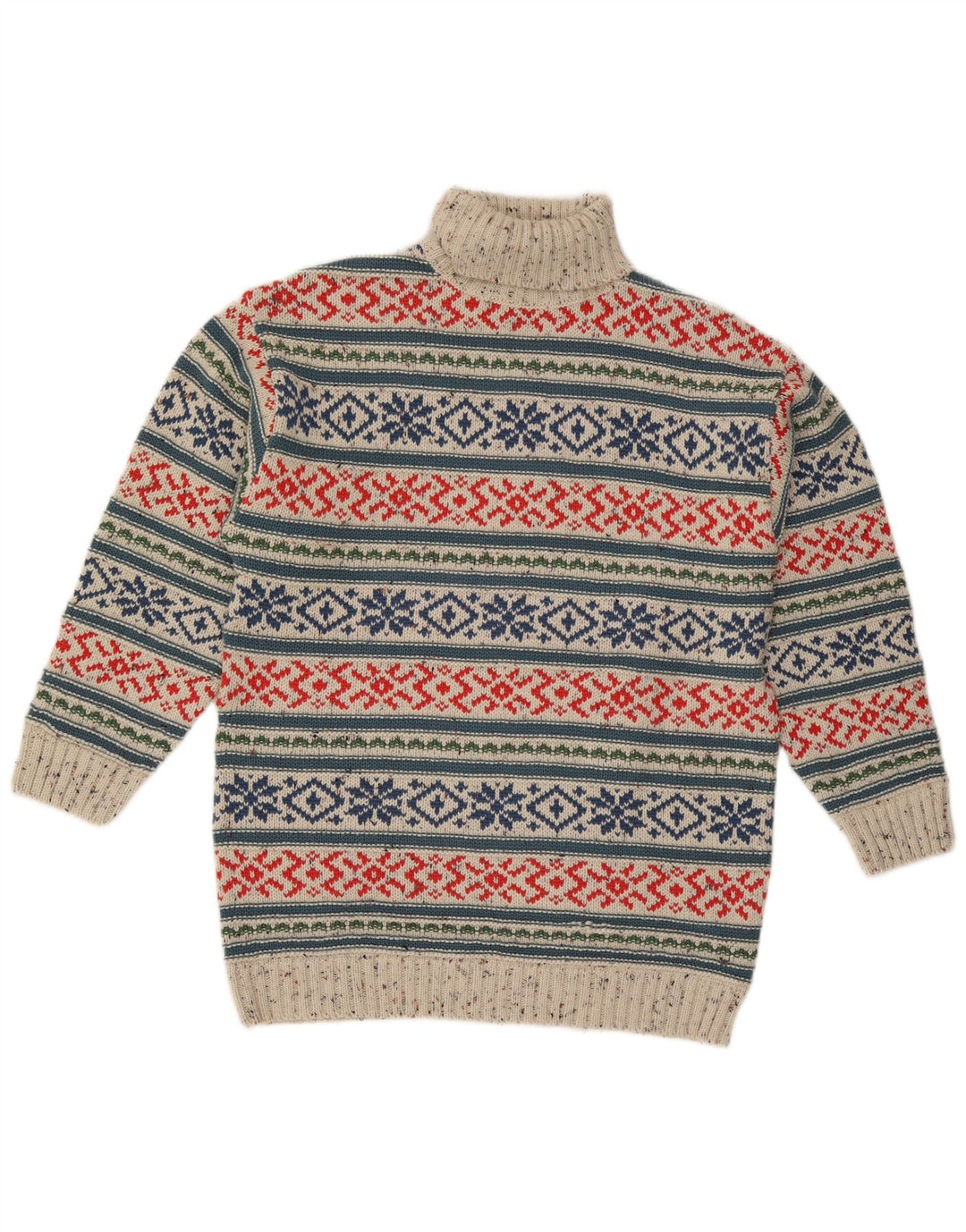 Maglione da uomo Trend con collo alto, grigio medio, acrilico Fair Isle