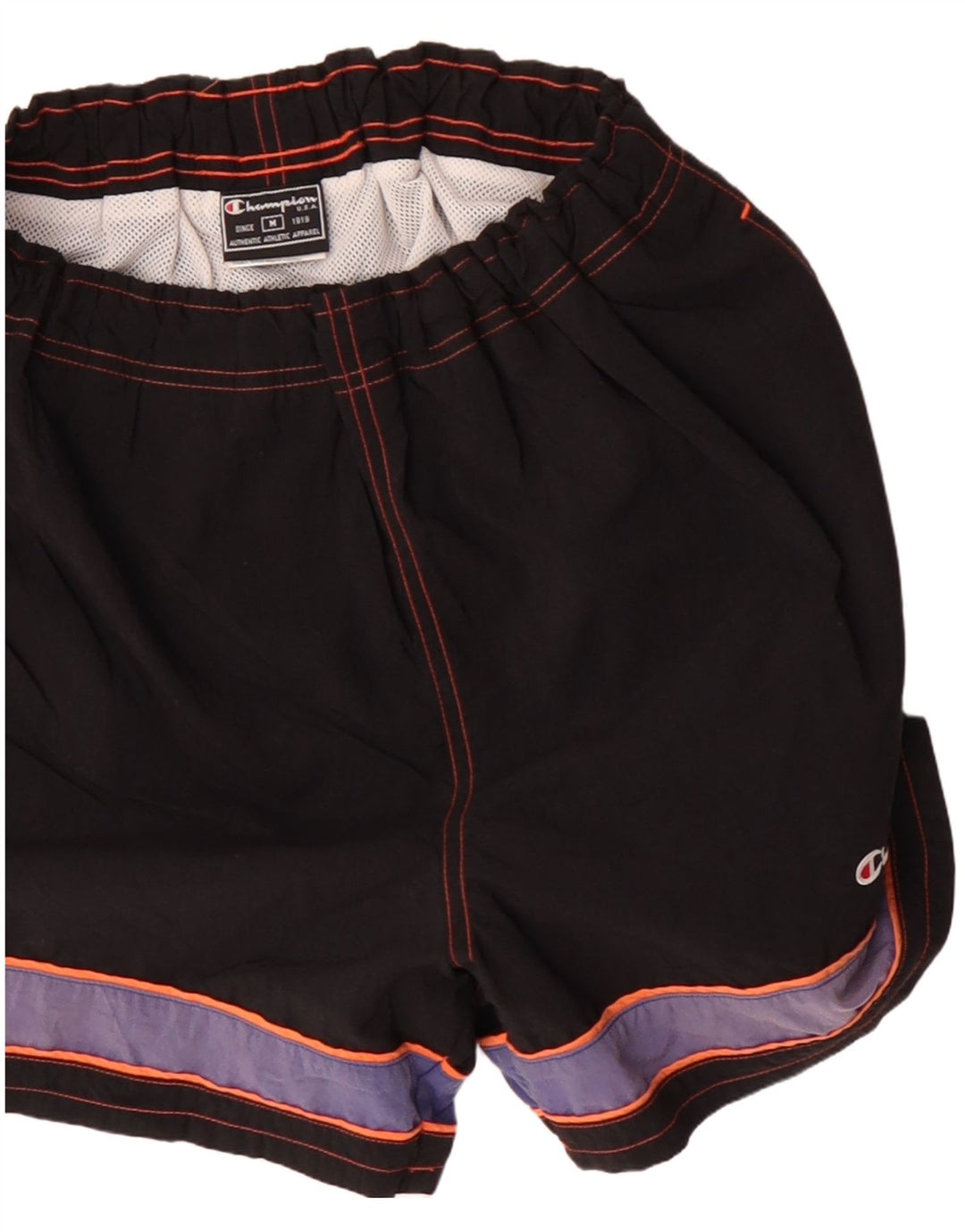 Pantaloncini sportivi da uomo Champion Medium Black Colourblock in poliestere sportivo