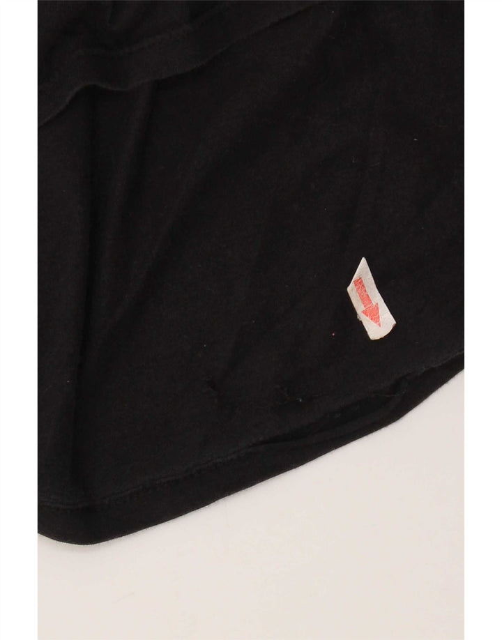 T-shirt grafica da uomo Harley Top grande in cotone nero