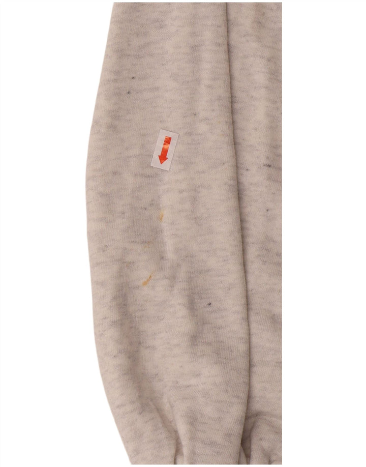 Felpa con cappuccio corta grafica oversize da donna Puma UK 10 piccola in cotone grigio