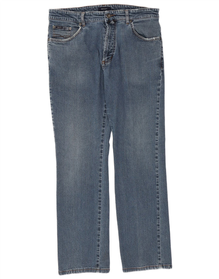 Jeans dritti da uomo Gant W36 L32 in cotone blu