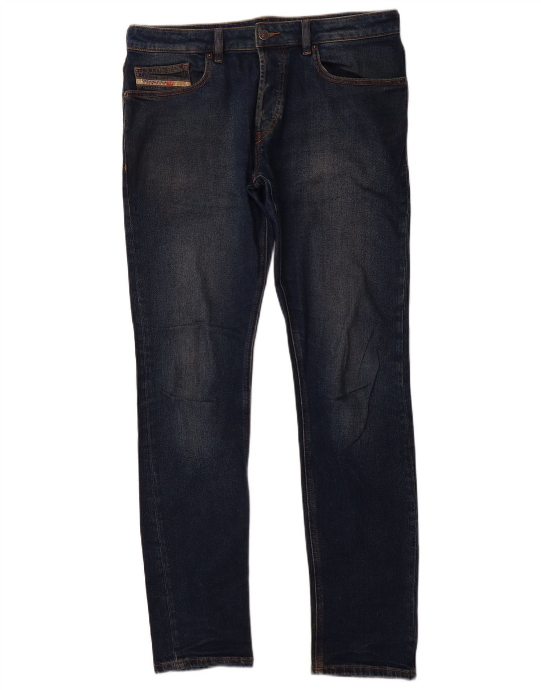 Jeans slim da uomo DIESEL W32 L32 in cotone blu navy