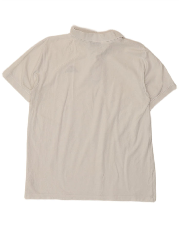 Polo Kappa Uomo Cotone Medio Bianco
