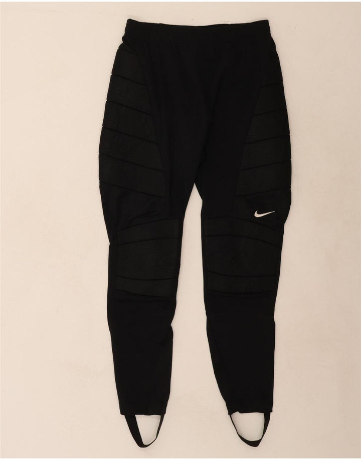 NIKE Womens Stirrup Tracksuit Trousers UK 14 Large  Black Polyester Vintage Nike and Second-Hand Nike from Messina Hembry 