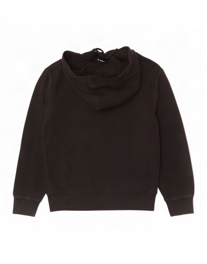 Felpa con cappuccio da uomo Nike, cotone medio nero