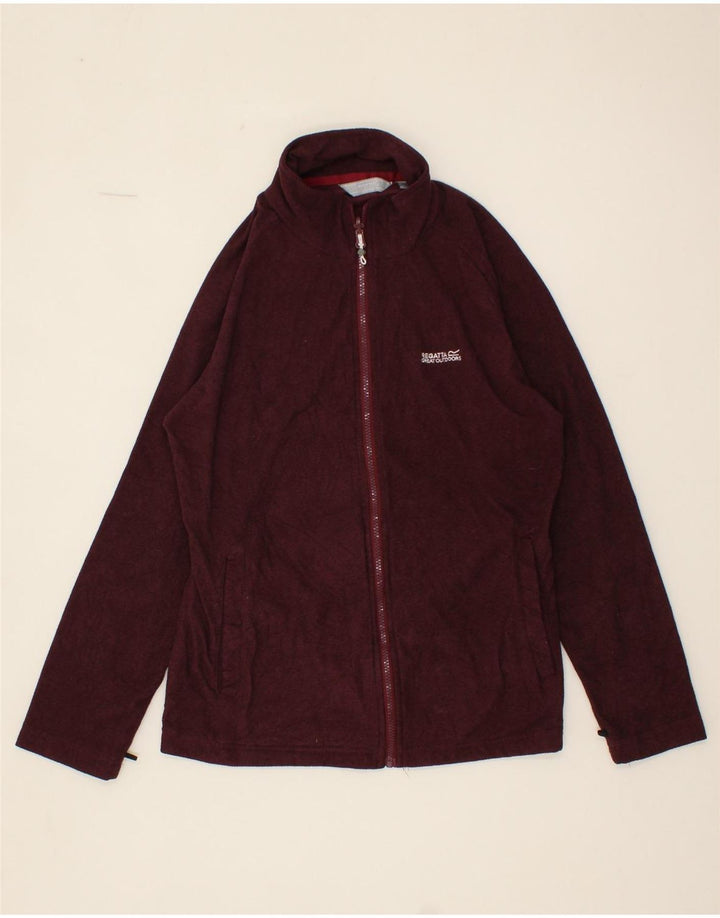 REGATTA Womens Tracksuit Top Jacket UK 16 Large Burgundy Polyester Vintage Regatta and Second-Hand Regatta from Messina Hembry 