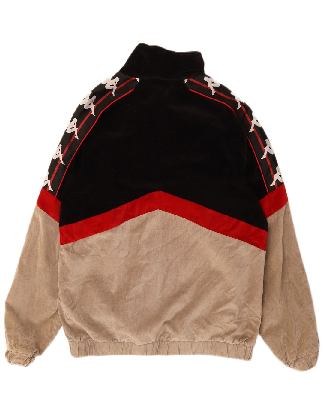 Giubbotto bomber grafico da uomo Kappa UK 38 cotone color block nero medio