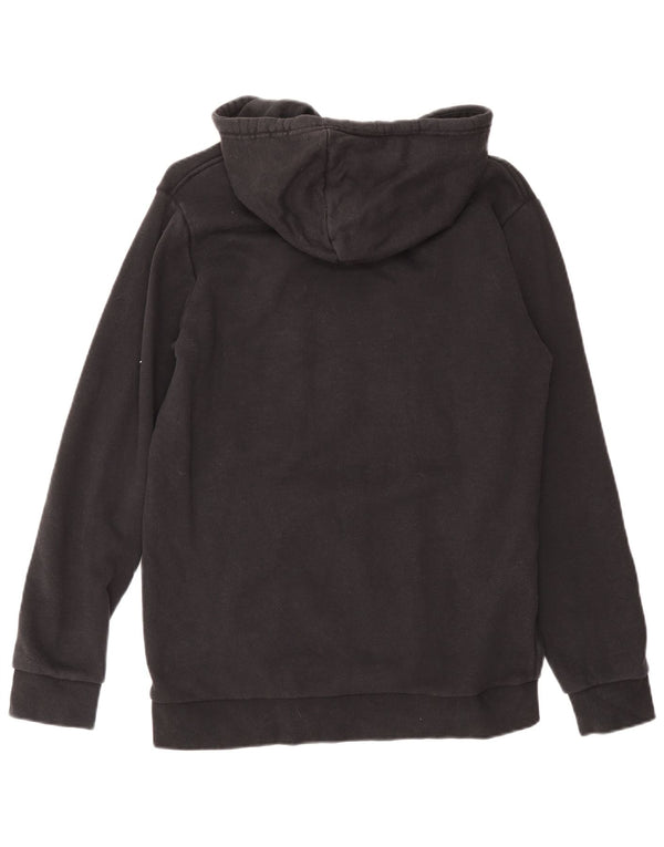 Felpa con cappuccio grafica da uomo Adidas, cotone medio nero