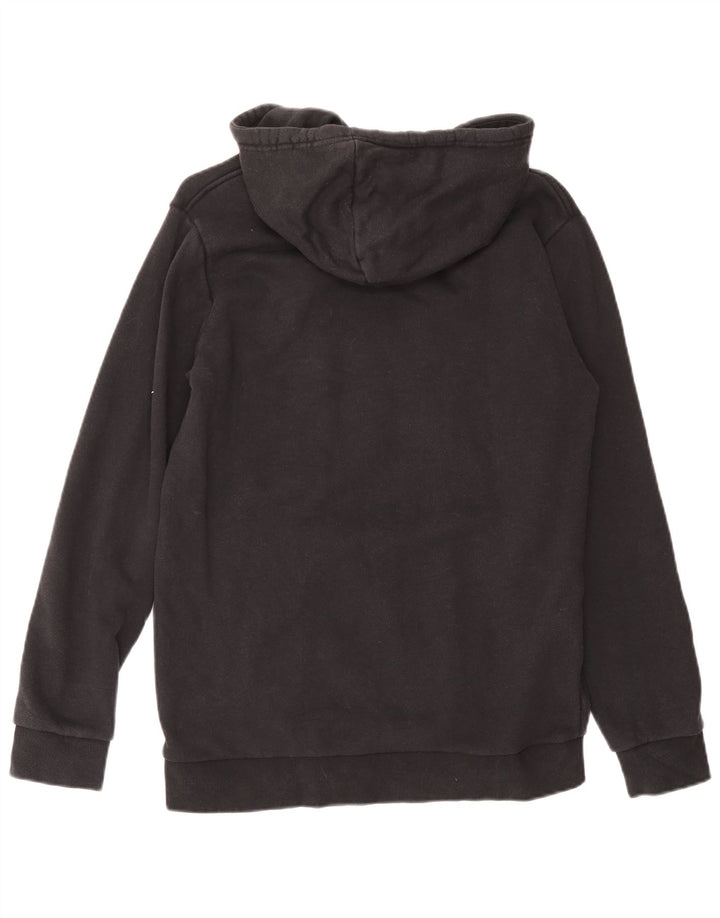 Felpa con cappuccio grafica da uomo Adidas, cotone medio nero