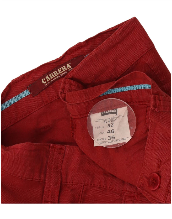 Pantaloncini cargo da uomo Carrera IT 52 XL W36 Rosso Cotone