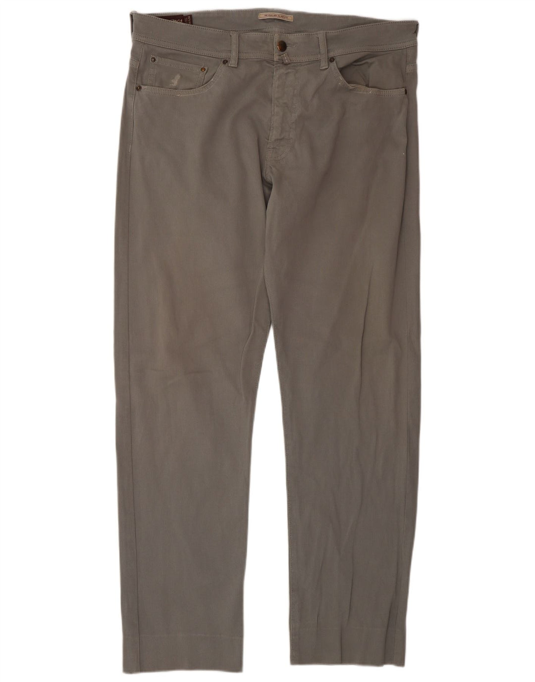 Pantaloni casual slim fit regolari da uomo Marlboro Classics W34 L34 Grigi