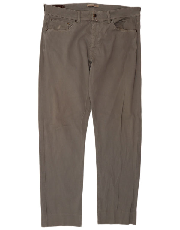 Pantaloni casual slim fit regolari da uomo Marlboro Classics W34 L34 Grigi
