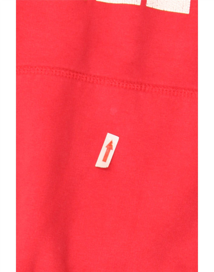 Felpa con cappuccio grafica da uomo Superdry Large rossa