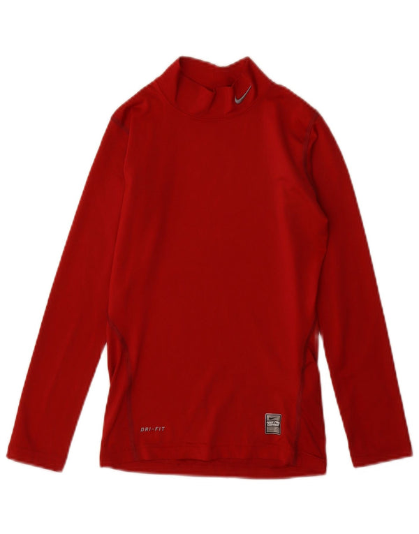 Top Nike Dri Fit per ragazze, manica lunga, 10-11 anni, poliestere bordeaux medio