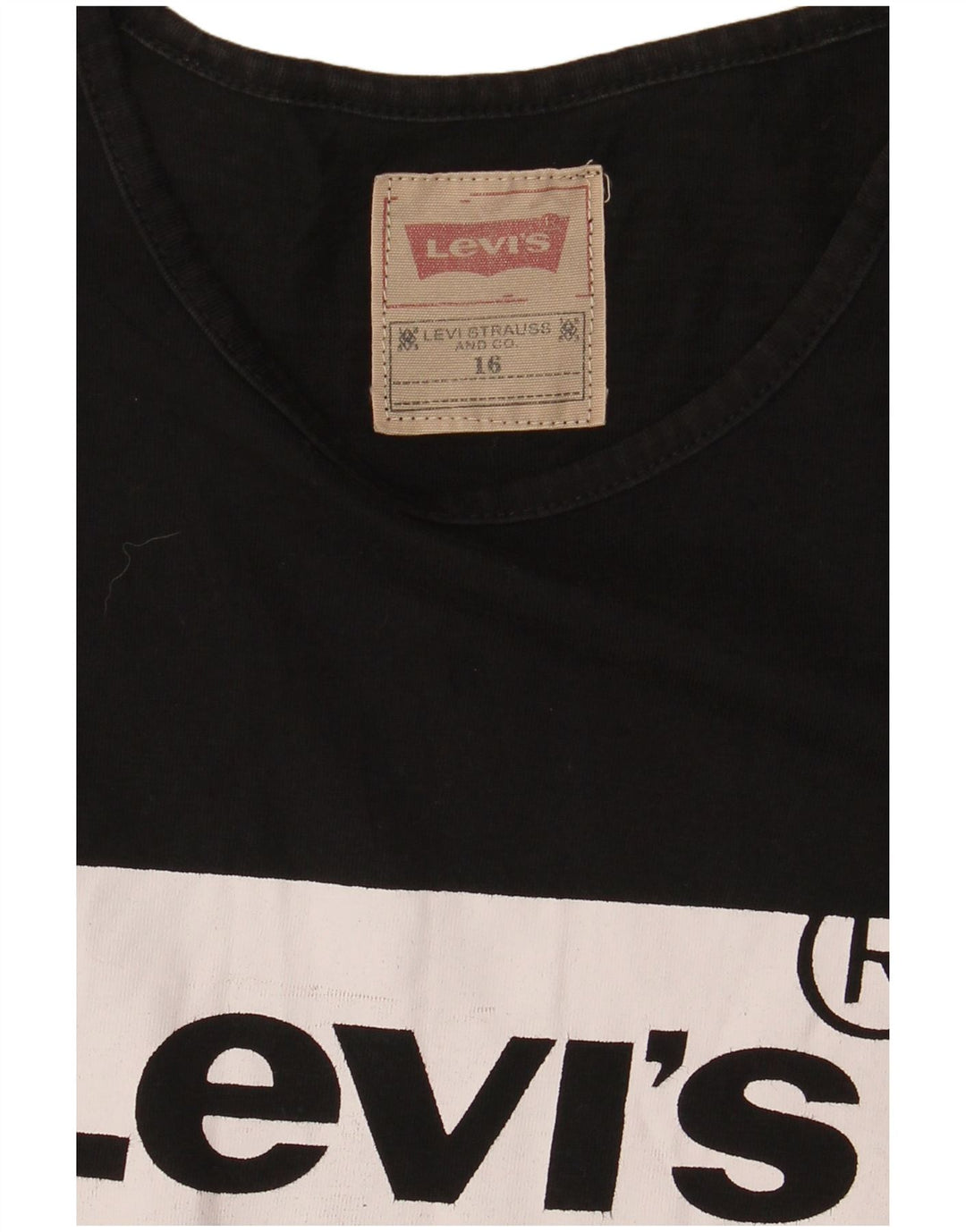 T-shirt grafica per ragazzi Levi's 15-16 anni nera