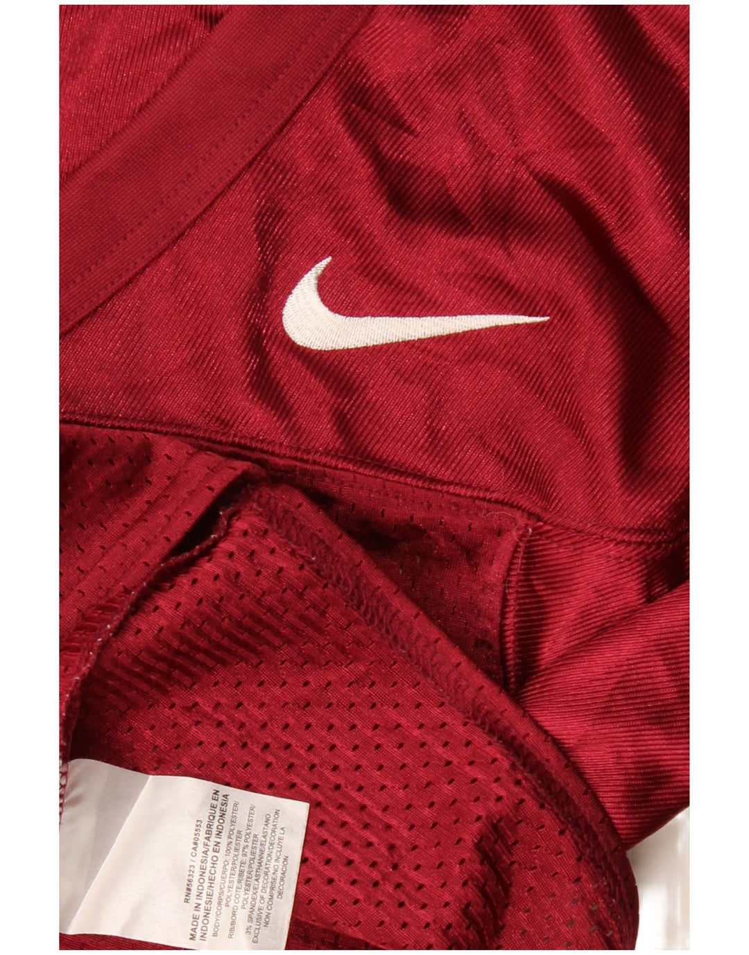 T-shirt da donna Nike Top UK 8 Small Borgogna in poliestere