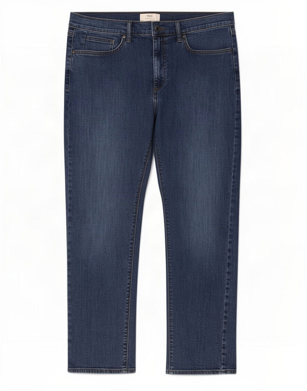 Jeans dritti da uomo Marks & Spencer W34 L31 cotone blu