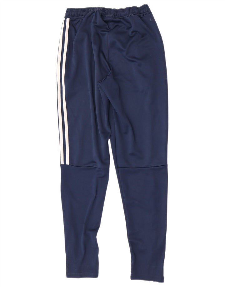 Pantaloni da tuta Adidas Climalite da uomo XS in poliestere blu navy