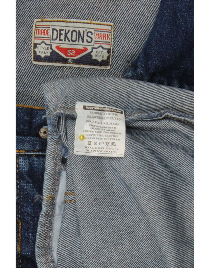 Giacca di jeans vintage da uomo EU 52 XL in cotone blu