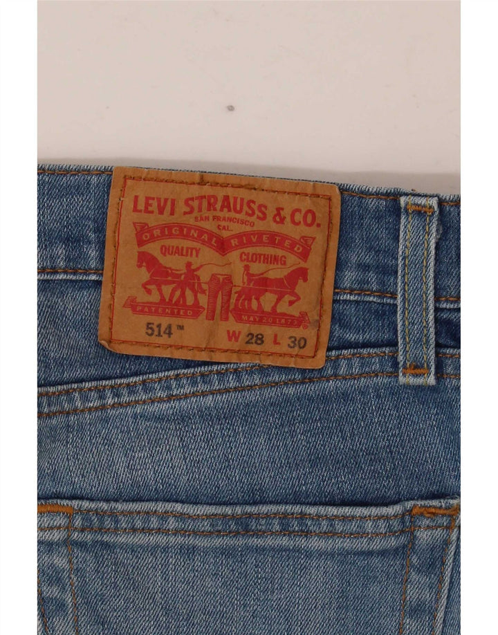 Jeans dritti effetto vissuto Levi's 514 da donna W28 L30 Blu