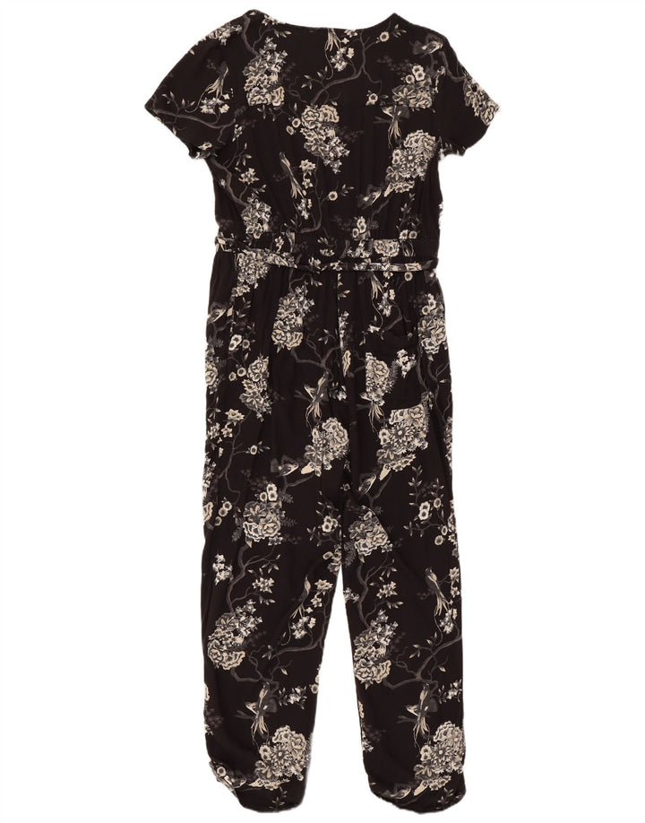 Tuta da donna Fat Face UK 14 Grande floreale nero