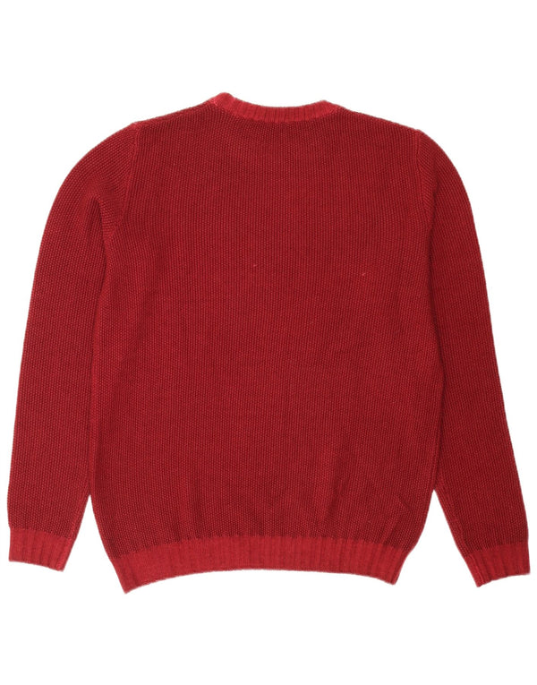 Maglione Maglione Girocollo Uomo Trussardi Jeans Rosso Medio