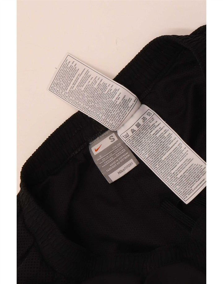 Pantaloncini sportivi Nike da uomo piccoli in poliestere color block nero